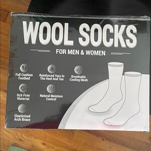 3 Pack of Wool Socks for Men & Women